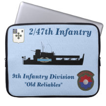 2/47th Infantry ATC & CIB Electronics Sleeve Laptop Computer Sleeve