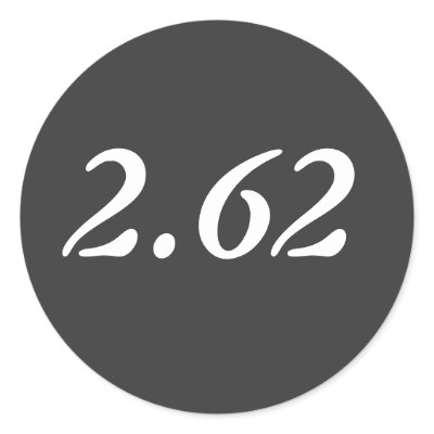 2.62 Minimalist Marathon Sticker by oddFrogg