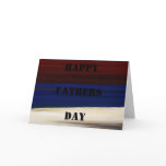 $2.95 Patriotic Fathers Day Card Red White Blue