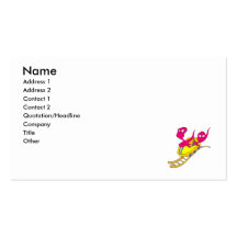 2 Aliens on a coaster Business Card Template