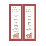 2 Book Marks Abbys Farm Pink Girly Barn Animal Cow Postcards