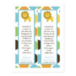 2 Book Marks Jungle King Lion Safari Zoo Animal Post Cards