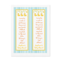 2 Book Marks Rubber Ducky Bubbles