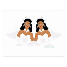 2 Brides Ethnic Post Card