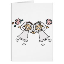 2 Brides Greeting Cards