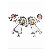 2 Brides Post Card