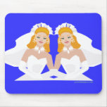 2 Brides Red Headed Mouse Pads