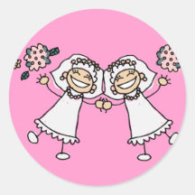 2 Brides Sticker