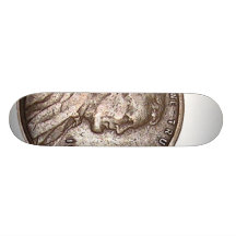 2 Cents-Heads Skateboard Deck