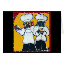 2 Chef Pugs Cards