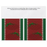 2 Christmas Custom Hersheys Candy Bar Wrappers