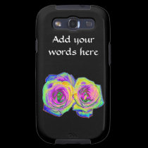 2 Coloured Foil Roses casemate cases