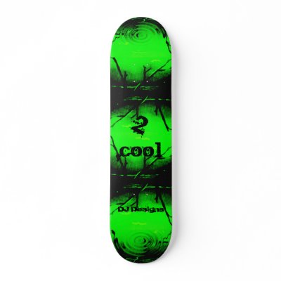 2 Cool green Skateboard by danieljm