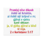 2 Corinthians 5:17 Albanian Post Cards