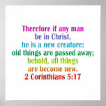 2 Corinthians 5:17 English Print