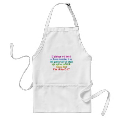 2 Corinthians 5:17 Icelandic Apron by BiblicalTShirts