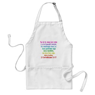 2 Corinthians 5:17 Maori Apron by BiblicalTShirts