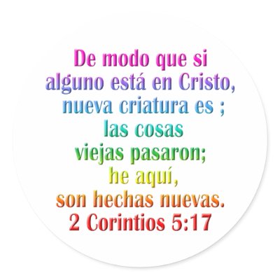 2 Corinthians 5:17 Spanish by BiblicalTShirts