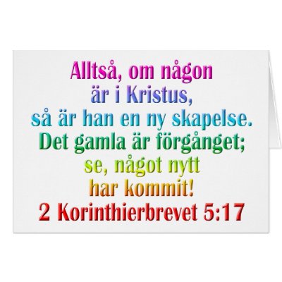 2 Corinthians 5:17 Swedish by BiblicalTShirts