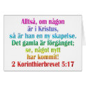 2 Corinthians 5:17 Swedish cards