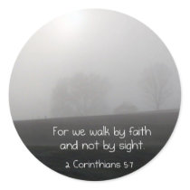 2 Corinthians 5:7 Round Sticker