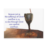2 Corithians Overflowing Chalice / Suffering Post Card
