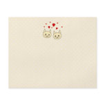 2 Cute Amber - Ginger Cats with Red Hearts. Custom flyers