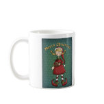 2 cute Elf drawings - Christmas Design mugs