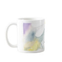 2 daisy flowers watercolor whimsical art painting mugs