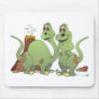 2 Dinosaur Friends Cartoon Mouse Pad