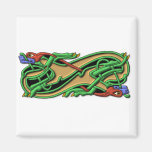 2 dogs - colours refrigerator magnets