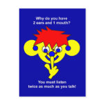2 ears 1 mouth postcards
