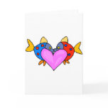 2 Fish Kissing cards