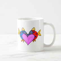 2 Fish Kissing Mug