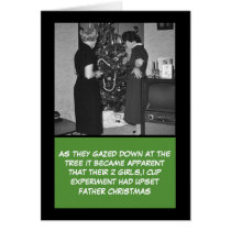2 girls 1 cup bad taste Christmas Cards
