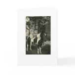 2 GIRLS AND A HORSE GREETING CARD
