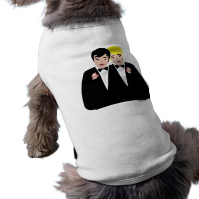 2 Grooms (Blonde and Black Hair) by gayweddingday