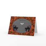 2 Halloween Cats Photo Holder! cards