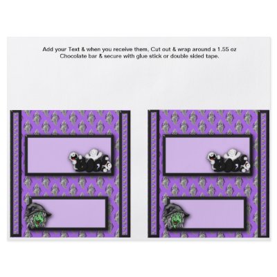 2 Halloween Custom Hersheys Candy Bar Wrappers by partypizazz