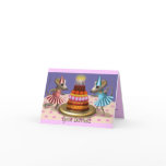 2 Happy Mice Invitation cards