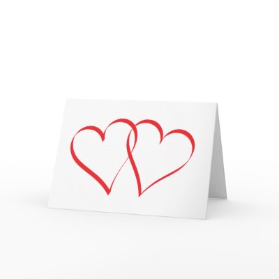 2 Hearts Embracing Card Wide - "One of the..." by sandysch