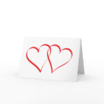 2 Hearts Embracing Card Wide - "One of the..."