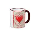 2 HEARTS & LACE by SHARON SHARPE Coffee Mug
