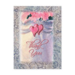 2 HEARTS & LACE by SHARON SHARPE Postcard