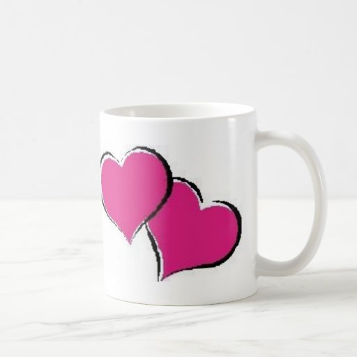 2 hearts mugs