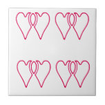 2 Hearts Together The MUSEUM Zazzle Gifts tiles
