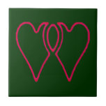 2 Hearts Together The MUSEUM Zazzle Gifts tiles