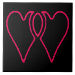 2 Hearts Together The MUSEUM Zazzle Gifts tiles