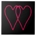 2 Hearts Together Two The MUSEUM Zazzle Gifts tiles