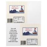 2 Hershey's Large Bar Wrapper Ahoy Mate Sailboat